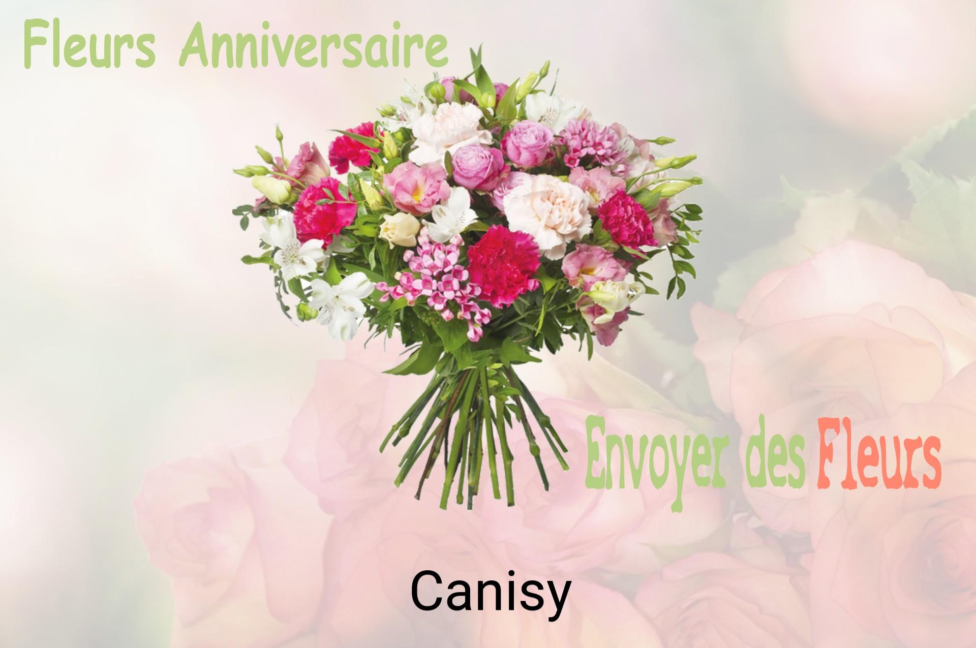 Bouquet de fleurs d’anniversaire livré à Canisy